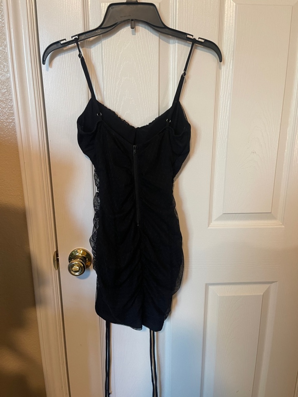 Windsor Black Ruched Mini Dress - Picture 2 of 3